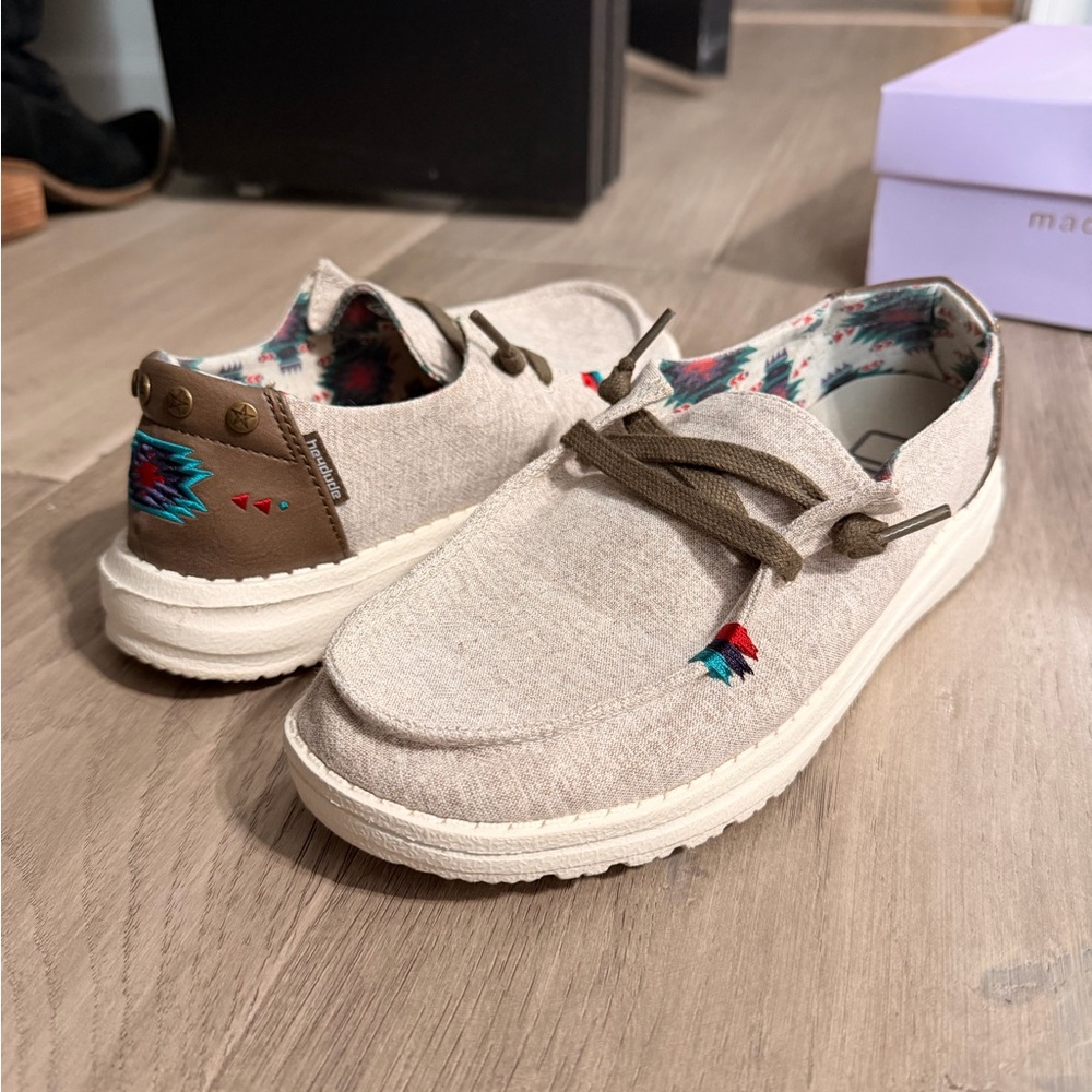 Women's Casual Slip-On Heydudes - Beige and Brown